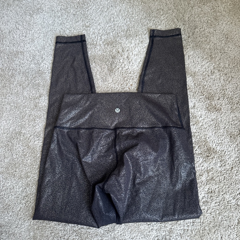 Lululemon metallic brown foil Leggings